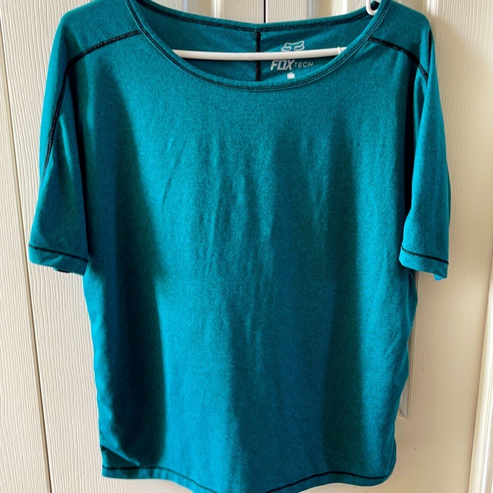 Green/blue Fox trudri t-shirt size M.
